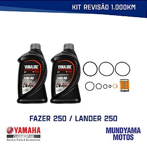 Kit Revisão 1000km - FAZER 250 e XTZ 250 LANDER
