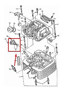 Engrenagem do Tacômetro Conjunto (24) - XT600E 1999