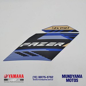 Kit Gráfico da Tomada de Ar Direita Azul (DPBMC) (37) - FAZER 150 (Original Yamaha)