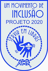 Distintivo Projeto Servir em Libras