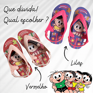 Chinelo Ipanema Turma da Mônica bebê