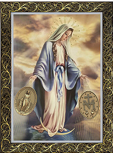 Quadro Nossa Senhora das Graças Medalha 3