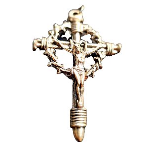 Pingente Crucifixo Coroa de Espinho