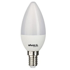 Lâmpada LED Vela Leitosa E14 4W Bivolt Branco Quente | Inmetro