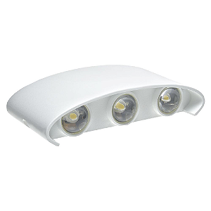 Luminária Arandela LED 6W Branco Quente Externa - Branca
