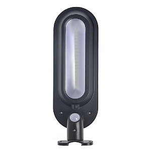Luminária Pública Solar LED 10W Branco Frio Rotação 180º com Sensor