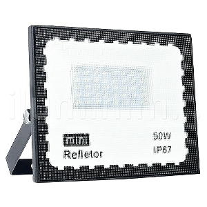 Mini Refletor Holofote LED SMD 50W Branco Frio IP67