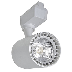 Spot LED 10W Branco Quente para Trilho Eletrificado Branco