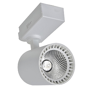Spot LED 18W Branco Frio para Trilho Eletrificado Branco
