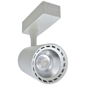 Spot LED 20W Branco Quente para Trilho Eletrificado Branco