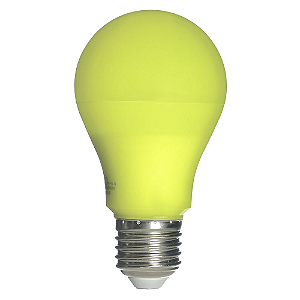 Lâmpada LED Bulbo Repelente 9W E27 Bivolt Amarela | Inmetro