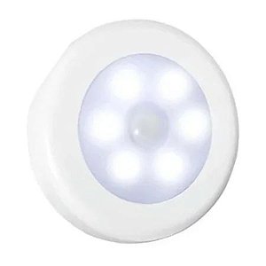 Spot LED SMD 3W Redondo Branco Quente com Sensor de Presença