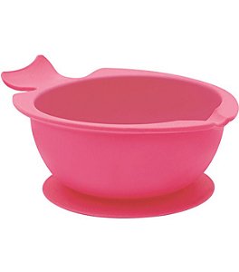Bowl de Silicone com Ventosa Rosa - BUBA