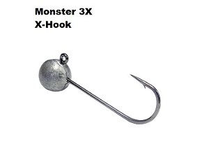Anzol Jig Head Monster 3X X-hook 9g com 2 unidades.