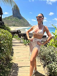 Saia Macramê Off White