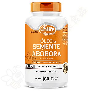 Óleo de Semente de Abóbora em cápsulas c/60 - Unilife