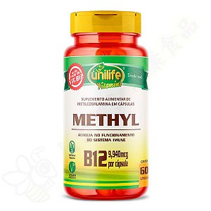 Vitamina B12 Methyl (Metilcobalanamina) c/60 - Unilife