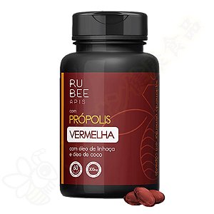 Própolis Vermelha de Alagoas em cápsulas 300mg c/60 - Rubee Apis