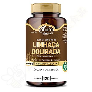 Óleo de Linhaça Dourada Ômega 3-6-9 120 Cápsulas - Unilife