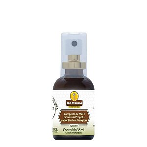 Própolis Spray com Mel sabor Limão e Gengibre - MN Provitta
