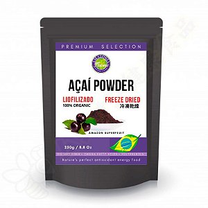 Açaí em Pó 100% Liofilizada Orgânica 250g Açaí Powder Original - Amazonia Flavors®