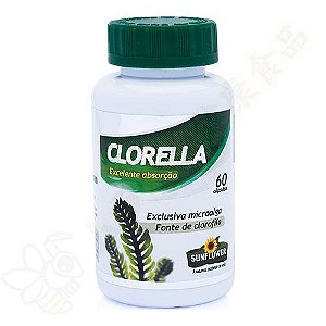 Chlorella em cápsulas c/60 - Sunflower