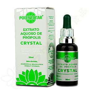 Extrato de Própolis Verde Crystal Aquoso 20% (Sem Álcool) 30ml - Polenectar