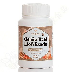Geleia Real Liofilizada em Cápsulas c/60 - Uniflora (Nova Embalagem)