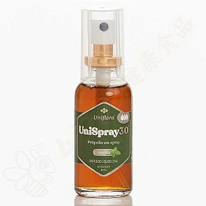 Própolis Spray com Mel e Menta UniSpray 30  - Uniflora - Novo Rótulo