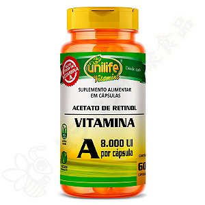 Vitamina A 8000UI c/60 - Unilife