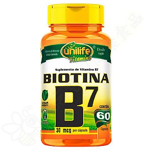 Vitamina B7 Biotina c/60 - Unilife