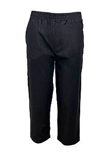 Calça Cropped Linho Preta