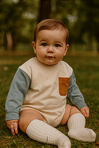 Romper Unissex Dublin (3m), (6m); (9m)