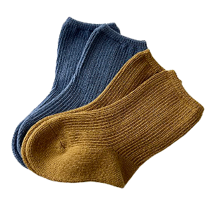 Kit 2 pares de Meias de Bebê Unissex (Rn-06 meses)