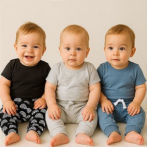 3 Calças de Bebê (06-09 meses)
