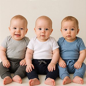 3 Calças de Bebê (03 meses)