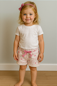 Bermuda Feminina (01-03m) ; (3 anos)