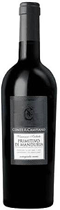 Primitivo di Manduria Conte di Campiano 2023 – 750 ml / Puglia / Itália