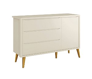 Cômoda 3 gavetas 1 porta Sapateira Theo Reller
