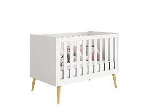 Berço Retro Noah Pés palito Madeira Natural Reller