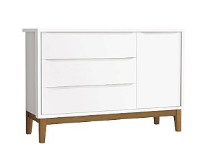 Cômoda Classic Sapateira Pés em Madeira Reller