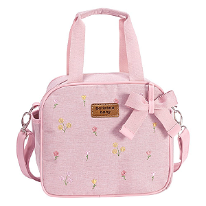 Frasqueira Maternidade Térmica P Floral Rosê - Batistela Baby