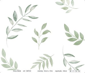 Papel de Parede - Doce Bebê 1 ( Folhagem / DB720)