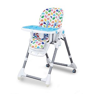 Cadeira Alimentação Bebê Cherry Azul - Baby Style