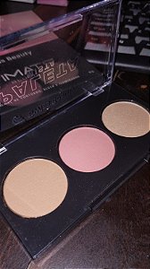 Paleta trio contorno - blash - iluminador swiss beauty