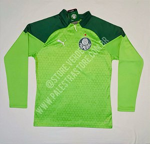 BLUSÃO DE TREINO FLEECE PALMEIRAS VERDE 2024 - PUMA