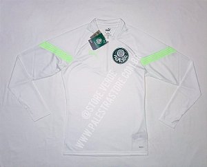 BLUSA TREINO PALMEIRAS 1/4 2023 BRANCO/VERDE LIMÃO - PUMA