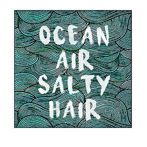 QUADRO DECORATIVO - OCEAN AIR SALTY HAIR