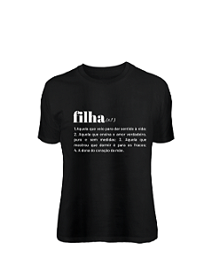 Camiseta infantil significado filha