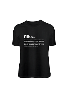 Camiseta infantil significado filho